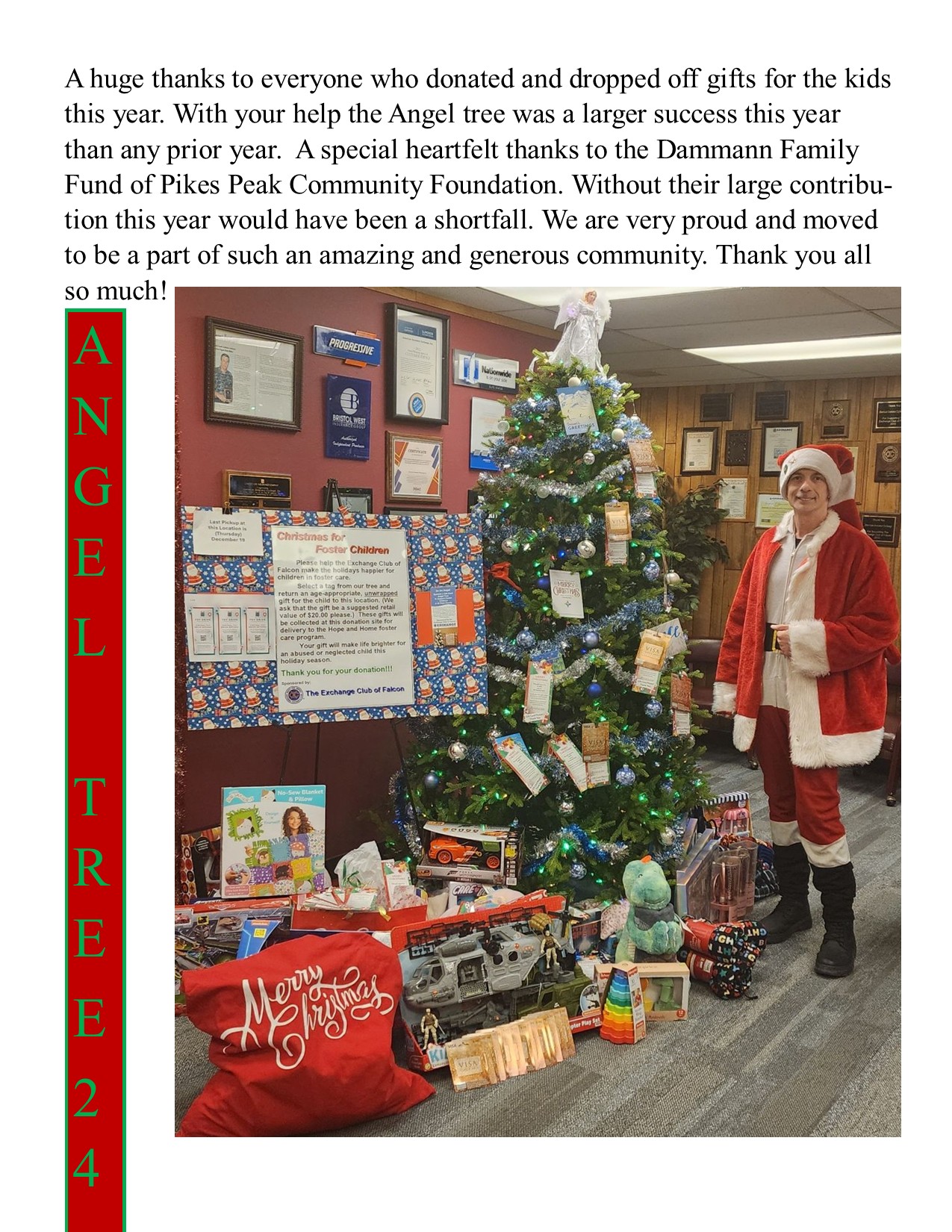 Angel Tree 2024 TY Message